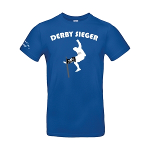 T-Shirt "Derby Sieger" royal