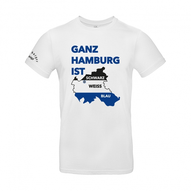 T-Shirt "Ganz Hamburg" weiß