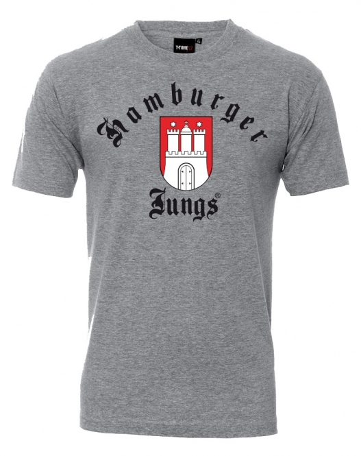 T-Shirt "Hamburg Classic" grau meliert